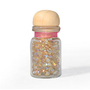 CRY-3BI2AB 3mm Bicone Silver Champagne AB