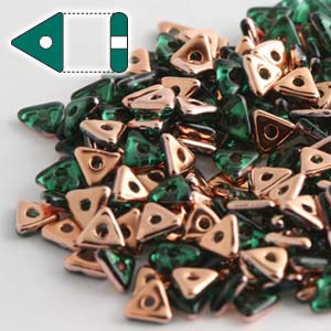 CZ1-TRI2450730-27101 Emerald Capri Gold