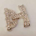 26x24 Crys Buckle Clasp Silver