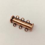 3 Loop Slide Clasp Antique Copper