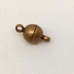 6mm Rd Mag Clasp Antique Brass
