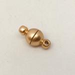 6mm Rd Mag Clasp Satin Gold