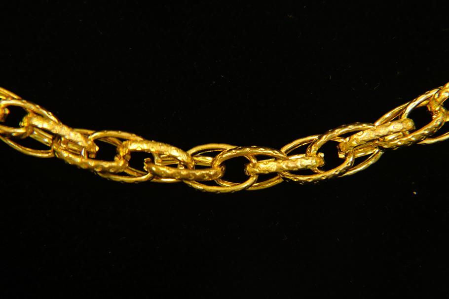 CH-CC-CH-816G 10mm x 6.2mm Double Hammered Ovals