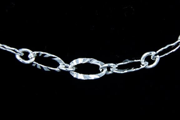 CH-CC-CH-867SI 3x4.8mm Textured Oval Link
