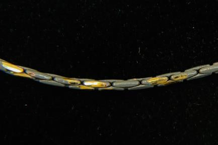 CH-CC-CH-874GRAY 1mm Gray/Gold Rope
