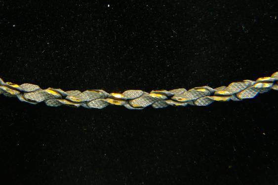 CH-CC-CH-875GRAY 3mm Gray/Gold Rope