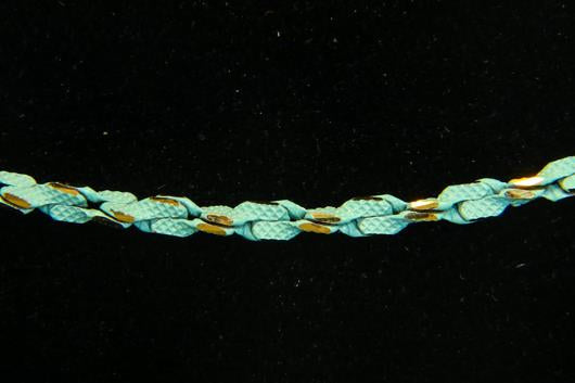 CH-CC-CH-875TURQ 3mm Turquoise/Gold Rope