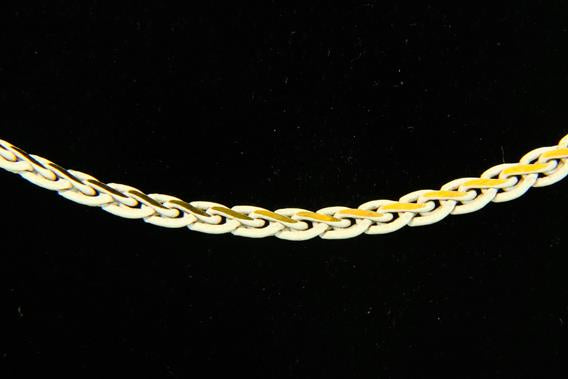 CH-CC-CH-876WHT 3mm White/Gold Rope