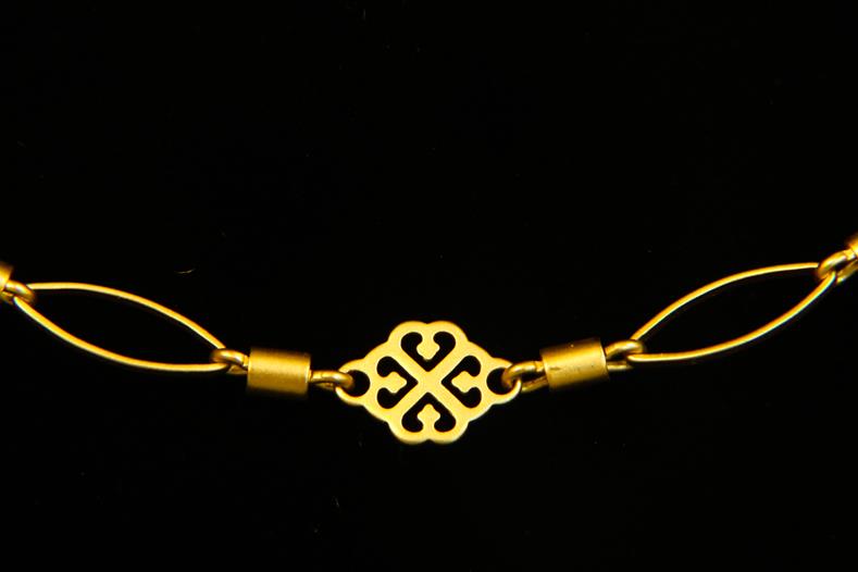 CH-CC-CH-914SG 12x8 Filigree Link/14.5mm Oval