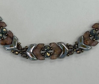 09-26-26 Chevron Bracelet and Earrings Colors just for fallÉ. In a Chevron pattern. Karen 10:30-12:30pm