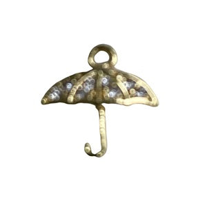 CA-CB-K119G Umbrella Charm Gold Plate