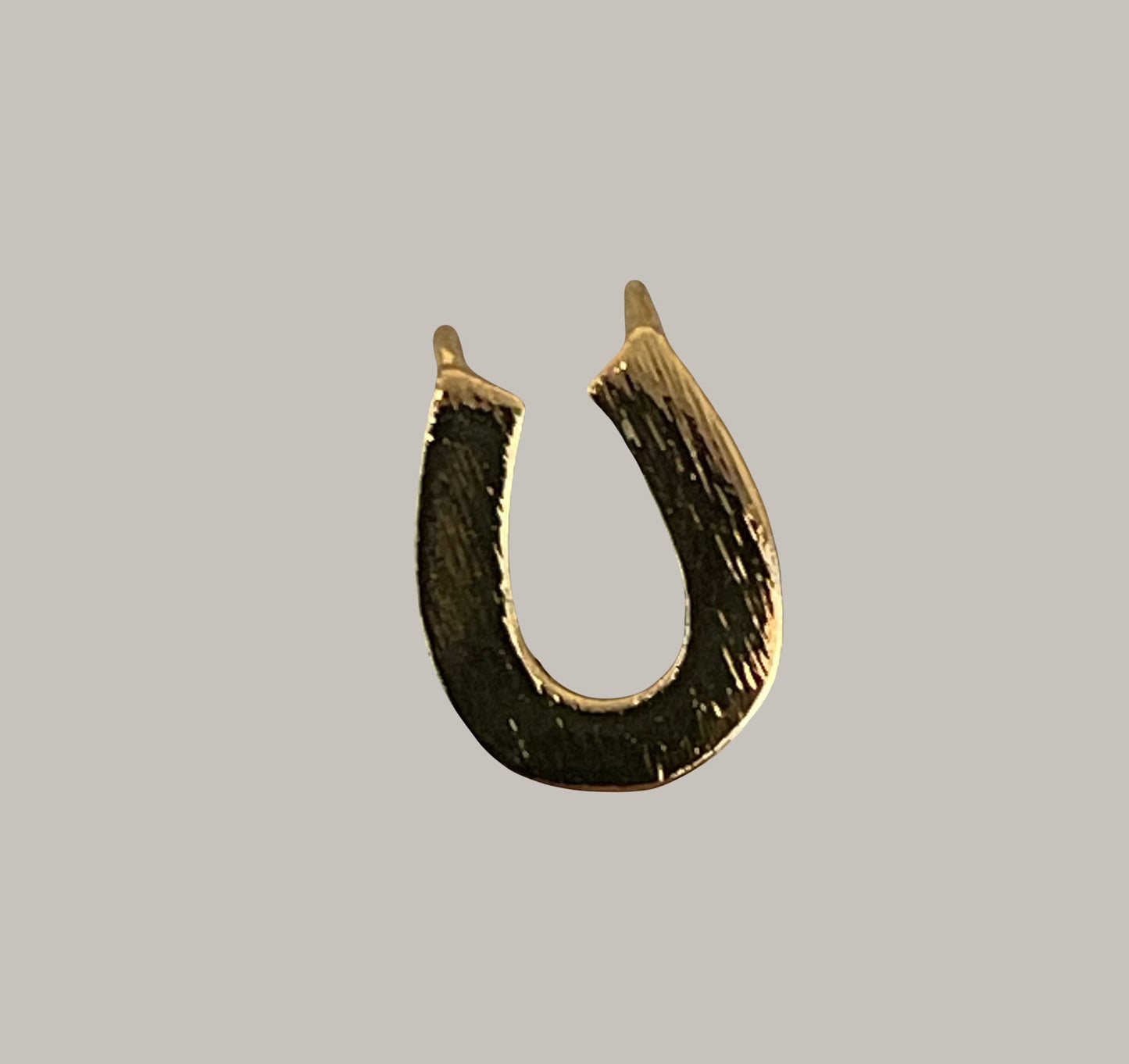 CA-CB-K139G Horseshoe Charm Gold Plate