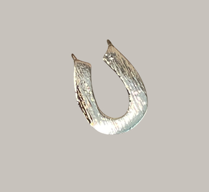 CA-CB-K139S Horseshoe Charm Silver Plate