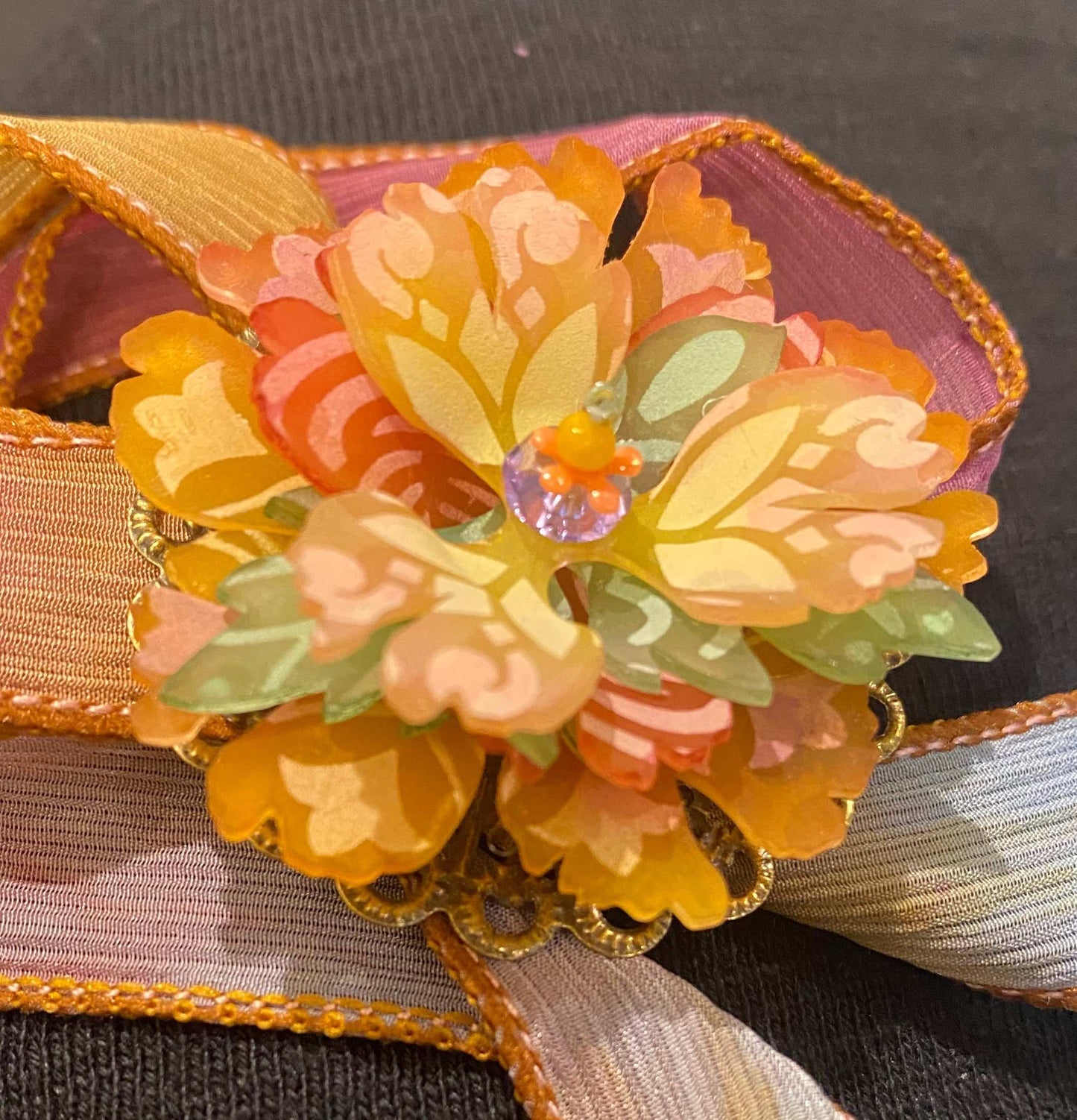 11-10-24 Flower Pendant This shrinket flower pendant can be done for the holidays. Kit available Lissa 12-3pm