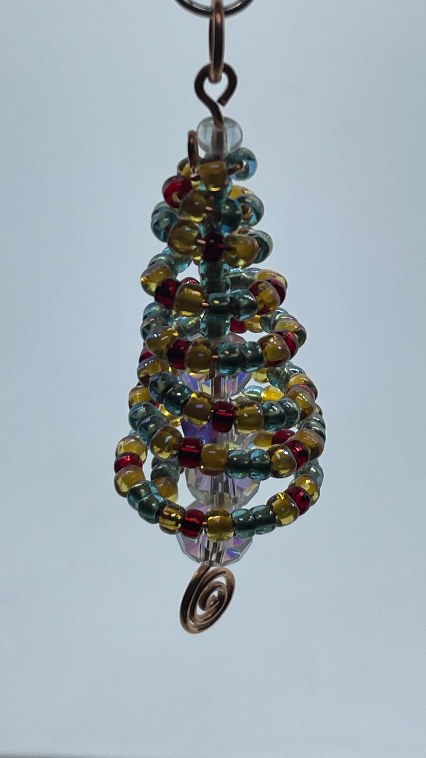 09-20-26 Christmas Tree A cute penddant, bag charm or tree ornament. Donna 10:30-12:30pm