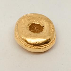 CA-MC-AR2-G Ridged Donut 20x10mm Gold
