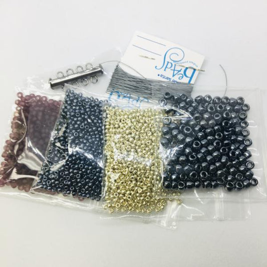 Kit-BUBBLE4 Bubblelicious Bracelet Gunmetal/Cranberry