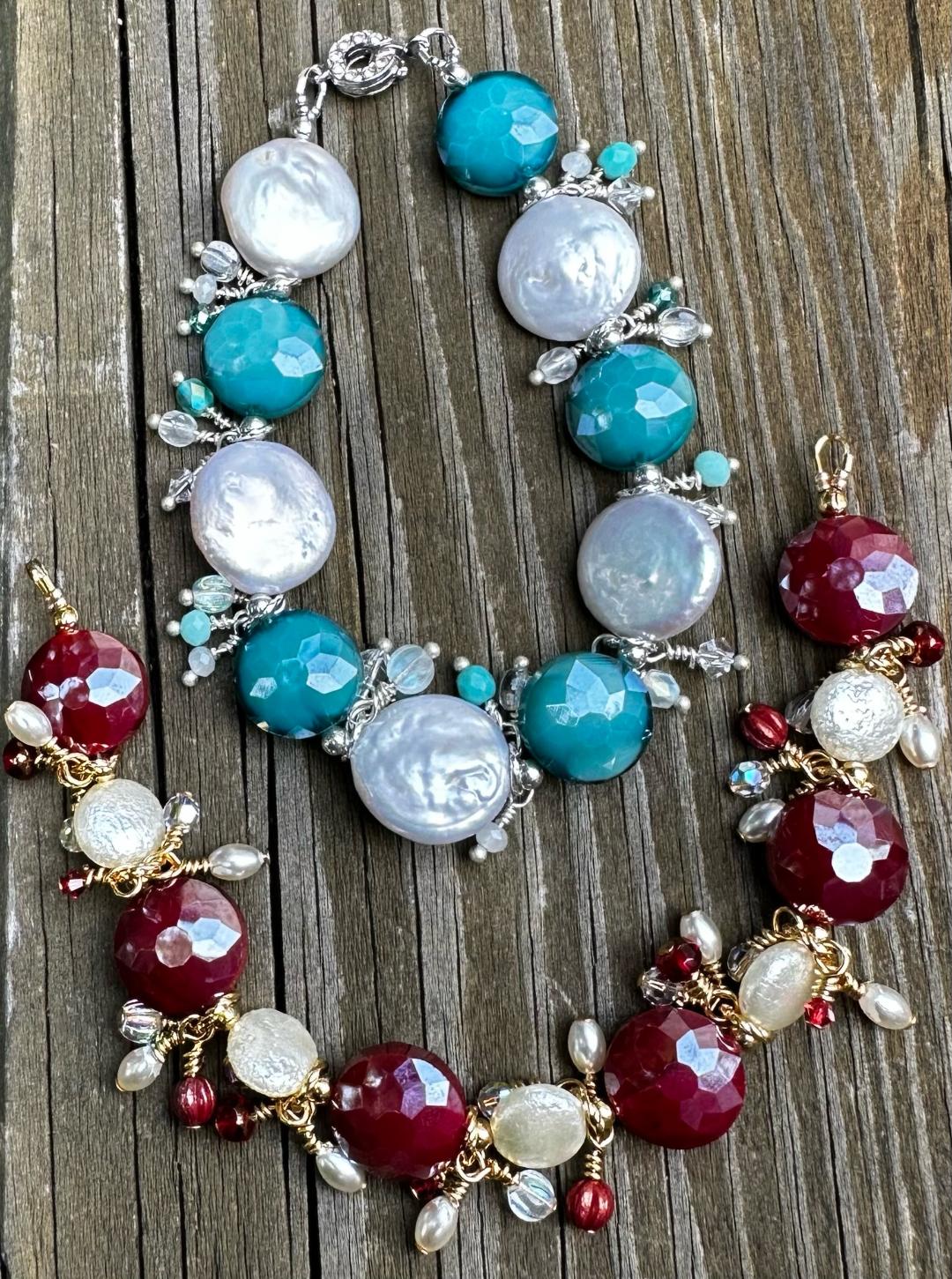 08-18-23 Coin Toss Bracelet Students will learn to make wrap dangles and use coin beads. Geri Goebel 1-3pm