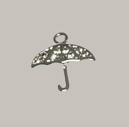 CA-CB-K119S Umbrella Charm Silver