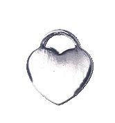 CA-CB-K142S 18x16 Heart Pendant Silver