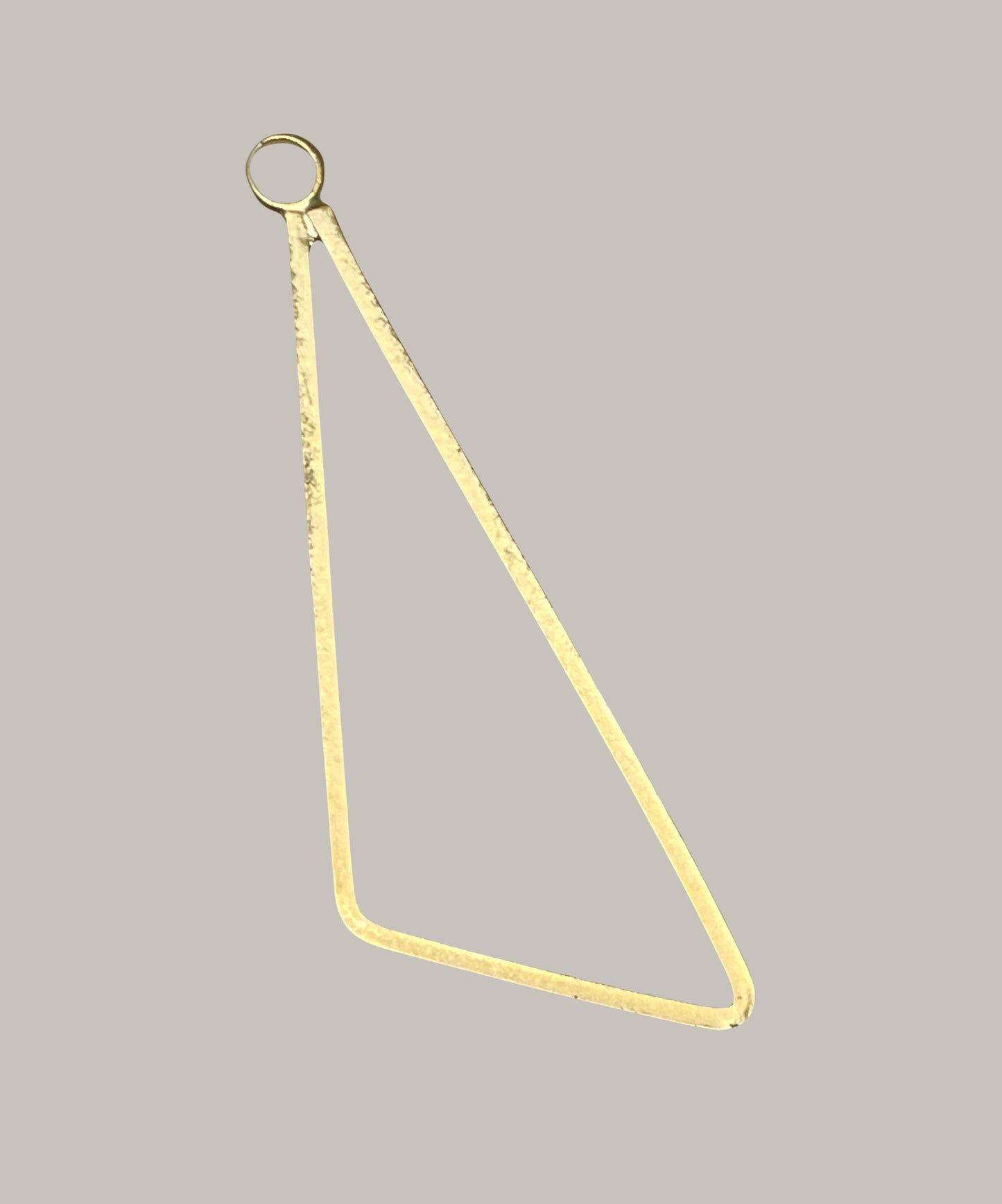 CA-CB-K54SG Sq. Wire Triangle Connector Satin Gold