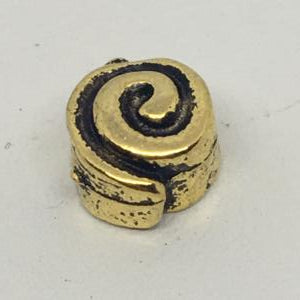 CA-MM-X0014-AG Spiral Bead Antique Gold