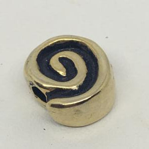 CA-MM-X0015-AG Spiral Bead Antique Gold