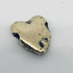 CA-MM-X0029-AG Heart Bead Antique Gold