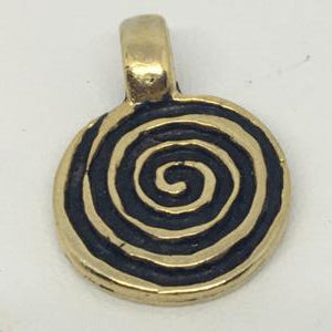 CA-MM-X2833-AG Spiral Pendant Antique Gold