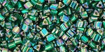 T-2036-11T Sil/Lin Rainbow Green Emerald