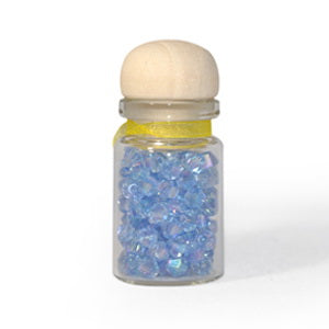 CRY-6BI19AB 6mm Bicone Lt. Sapphire AB