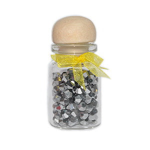 CRY-6BI42 6mm Bicone White Gold