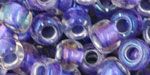 T-265-6R Inside Rainbow Crystal/Metallic Purple Lined