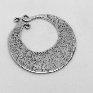 EAR1-S  Sterling Silver Indonesia 38.4x38.7 mm