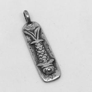 FS100-S  Sterling Silver Middle East 33.6x8.4 mm