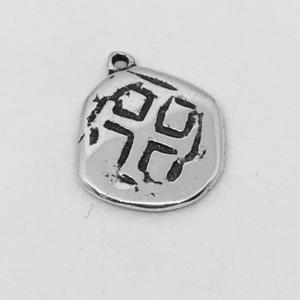 GC800-S  Sterling Silver Guatemala 18.6x21.9 mm