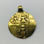 N121-B  Bronze India 30.4x37.4 mm