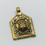 N129-B  Bronze India 20.8x13.6 mm