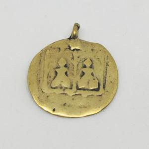 N1802-B  Bronze India 26.6x23.9 mm