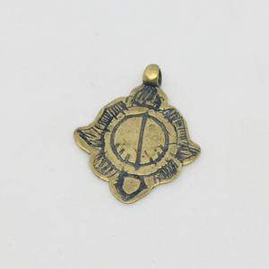 N1875-B  Bronze India 26.4x21.1 mm