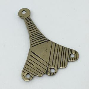 TB30-W  White Bronze Tibet 29.5x16.7 mm