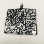 TU2-S  Sterling Silver Turkey 31.9x23.3 mm