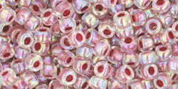 T-771-8R Inside Rainbow Crystal/Strawberry Lined