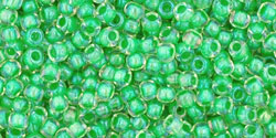 T-184-11R Luster Crystal/Spearmint Lined