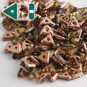 CZ1-TRI2450510-27101 Peridot Capri Gold