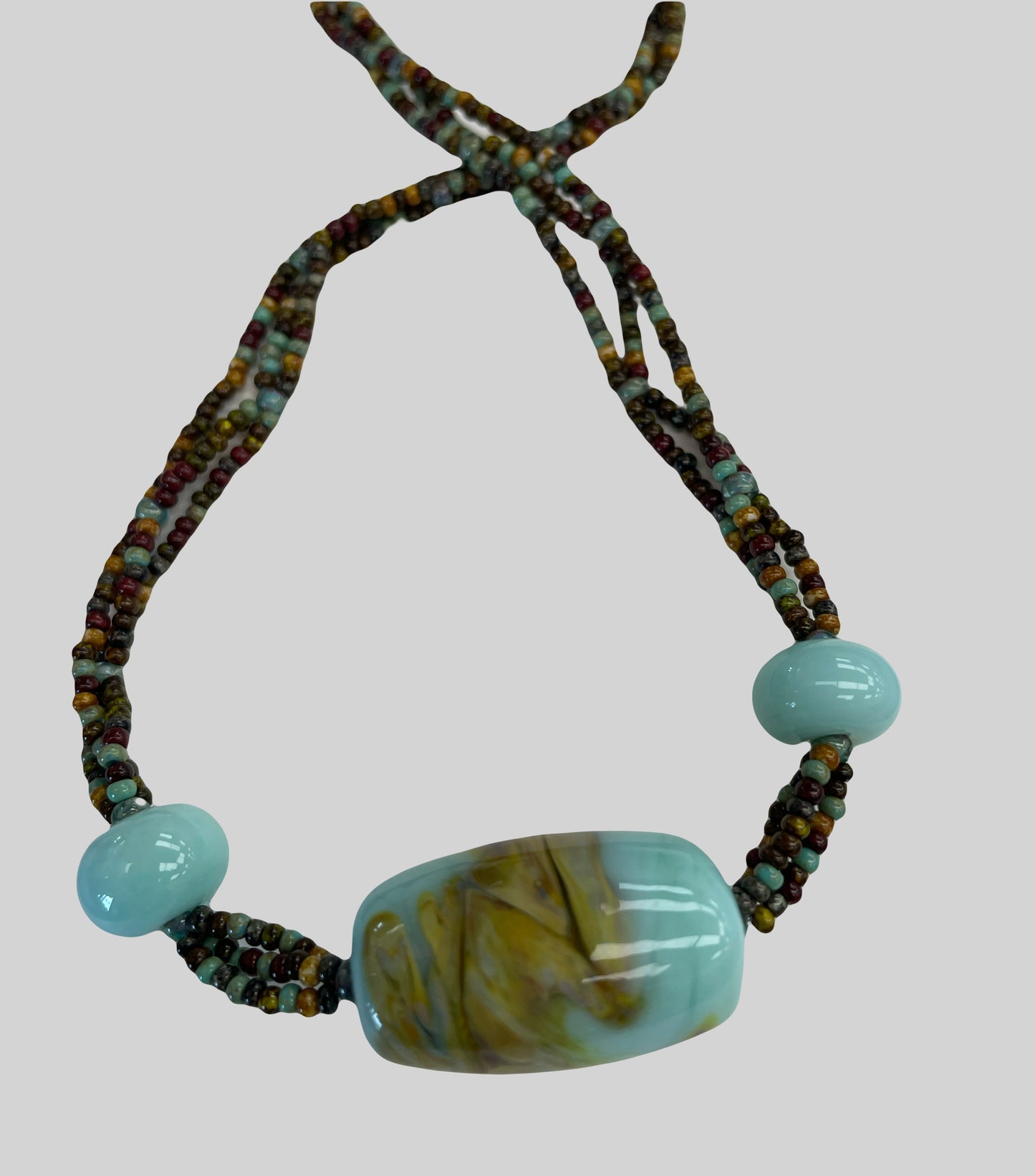 02-19-26 Braided Lampwork Necklace Choose your bead and stitch a beaded necklace to go with it. Christy 11:00-1:00pm