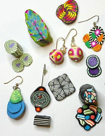 09-28-25 Polymer Caning Have fun making canes to transfer to beads and earrings. Wendy 1:00-3:00pm