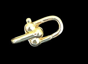 lg16x28mm U Shaped Clasp Stainless Steel Gold