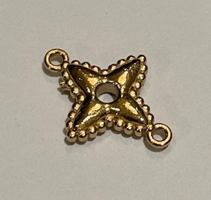 CA-CB-A026-3SSG 4 Point Star Stainless Steel Gold