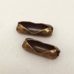 2.3mm Ball Chain Connector Antique Brass
